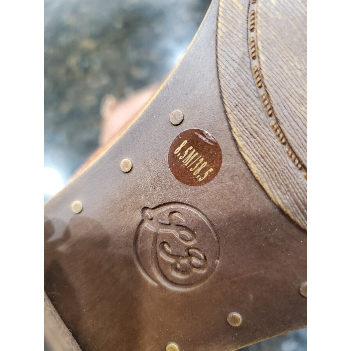 Lucky Brand Women's Ehllen Tan Leather Heeled Ankle Booties Size US 8.5M