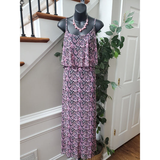 Eye Candy Womens Multicolor Scoop Neck Sleeveless Casual Long Maxi Dress Size 1X