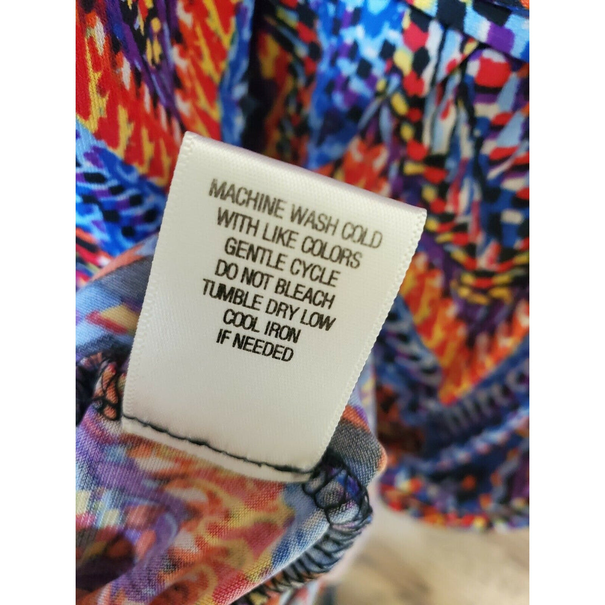 Emma & Michelle Colorful Chevron Full Wrap Dress Large