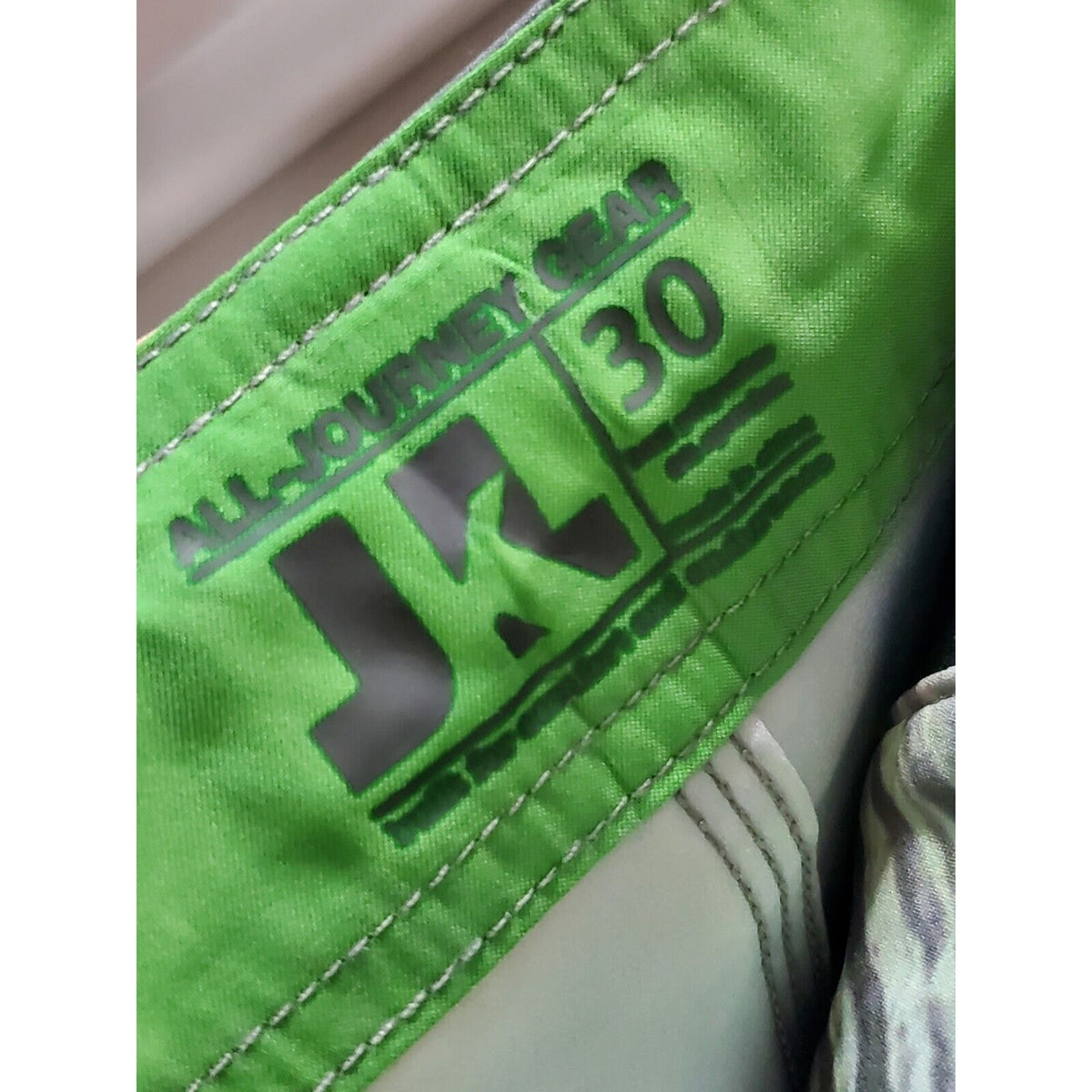 Just Keep Livin Men's Multicolor Polyester Logo Print Pull On Swimwear Shorts 30
