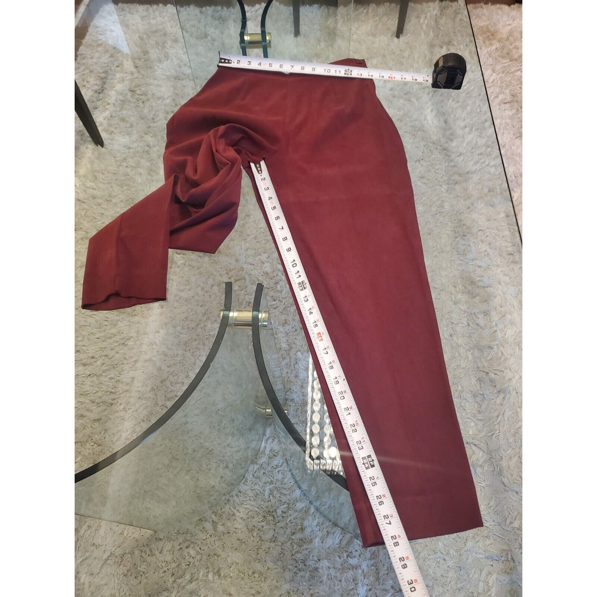 First Option Womens Maroon Single Breasted Four Button 2 Piece Pants & Coat MP
