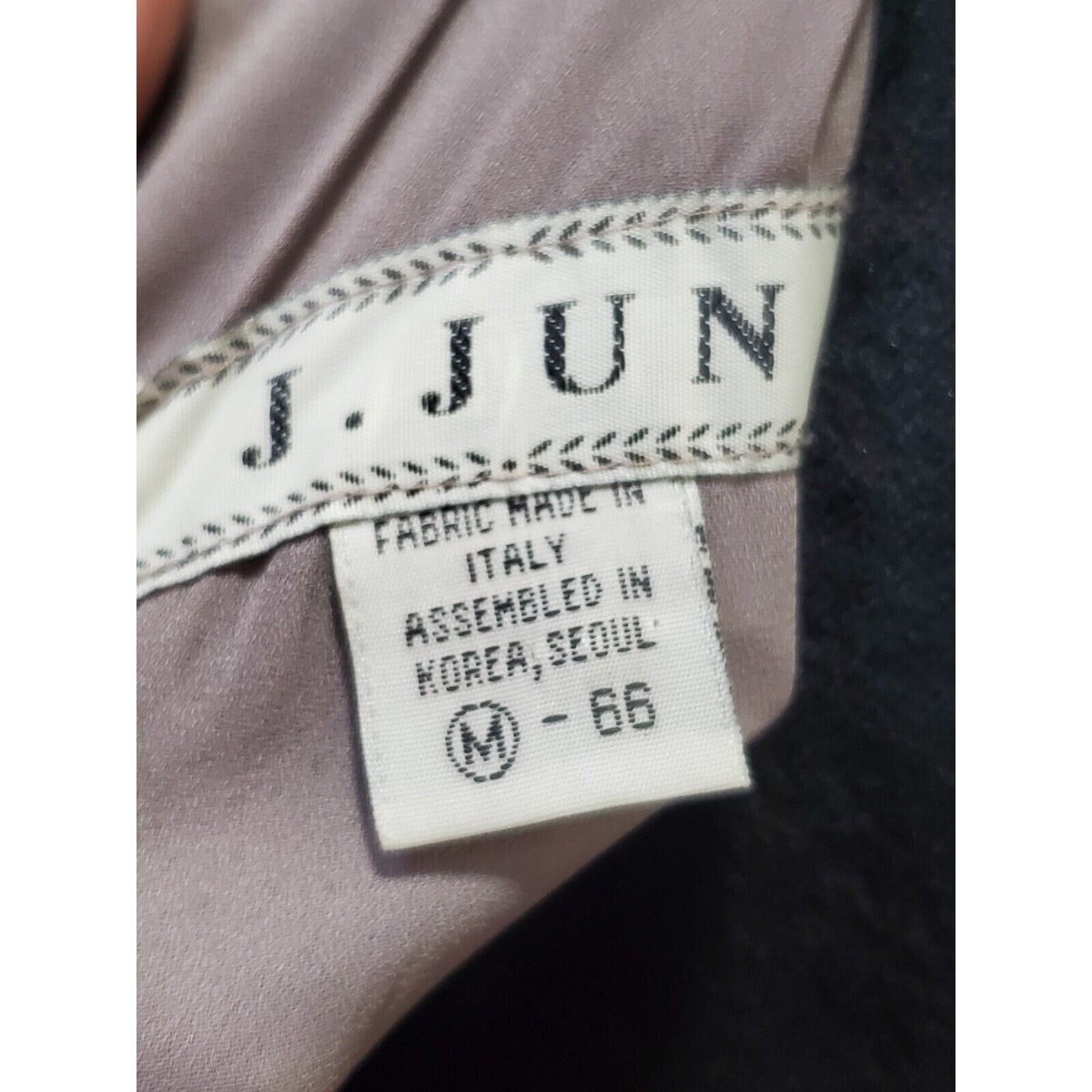J. June Women Purple Solid Polyester V-Neck Long Sleeve Knee Length Dress Medium