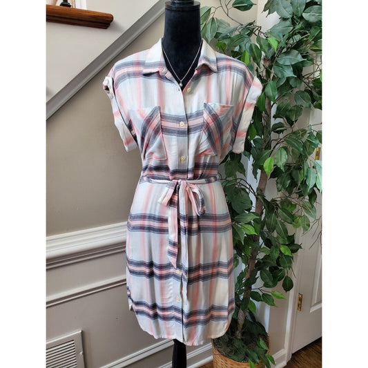 Gap Women's Multicolor Rayon Collared Neck Sleeveless Knee Length Dress Size S