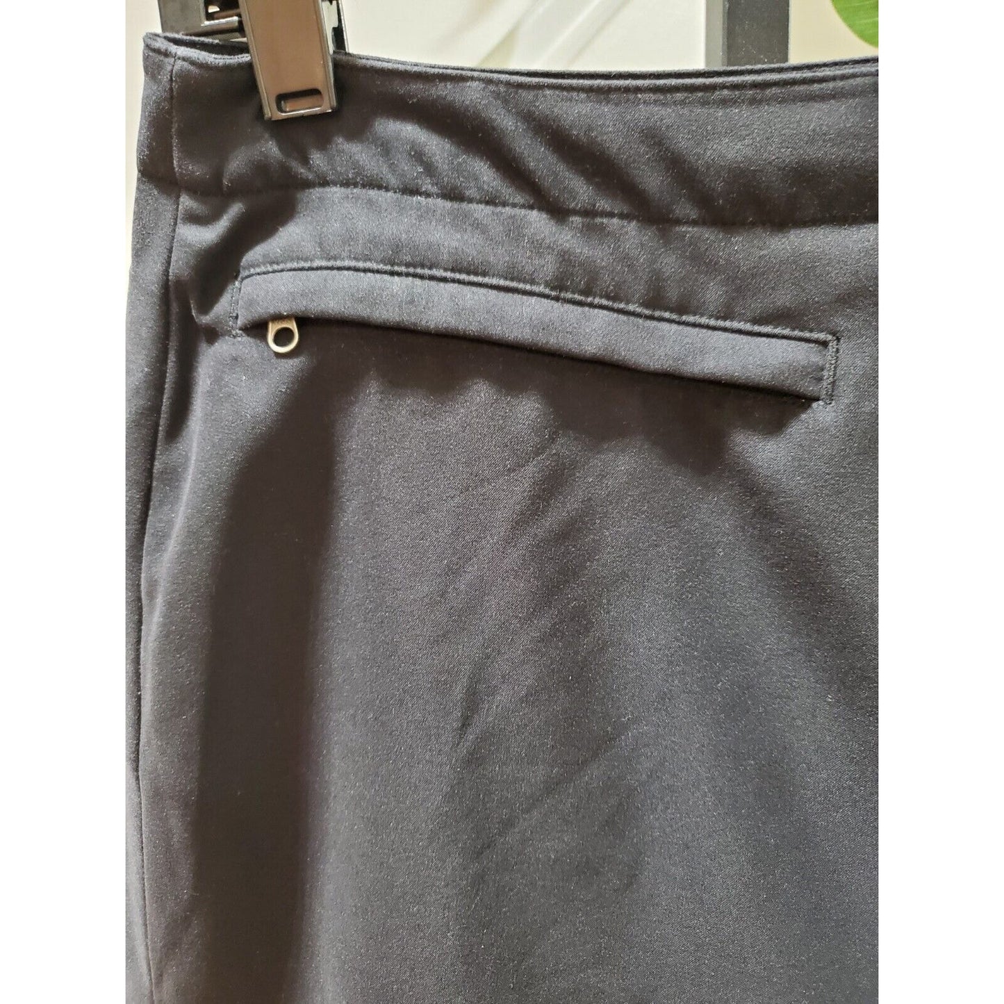 Patagonia Women Black 100% Polyester Pencil & Straight Casual Mini Skirt Size 8