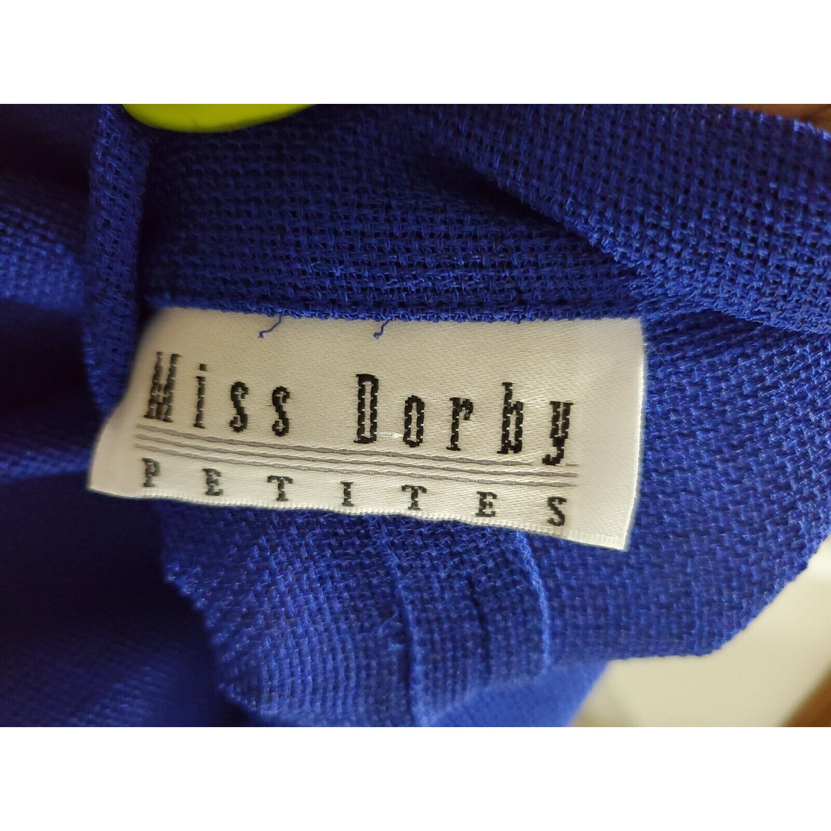 Miss Dorby Women Blue Solid Short Sleeve Jacket & Knee Length Dress 2 Pcs Suit M