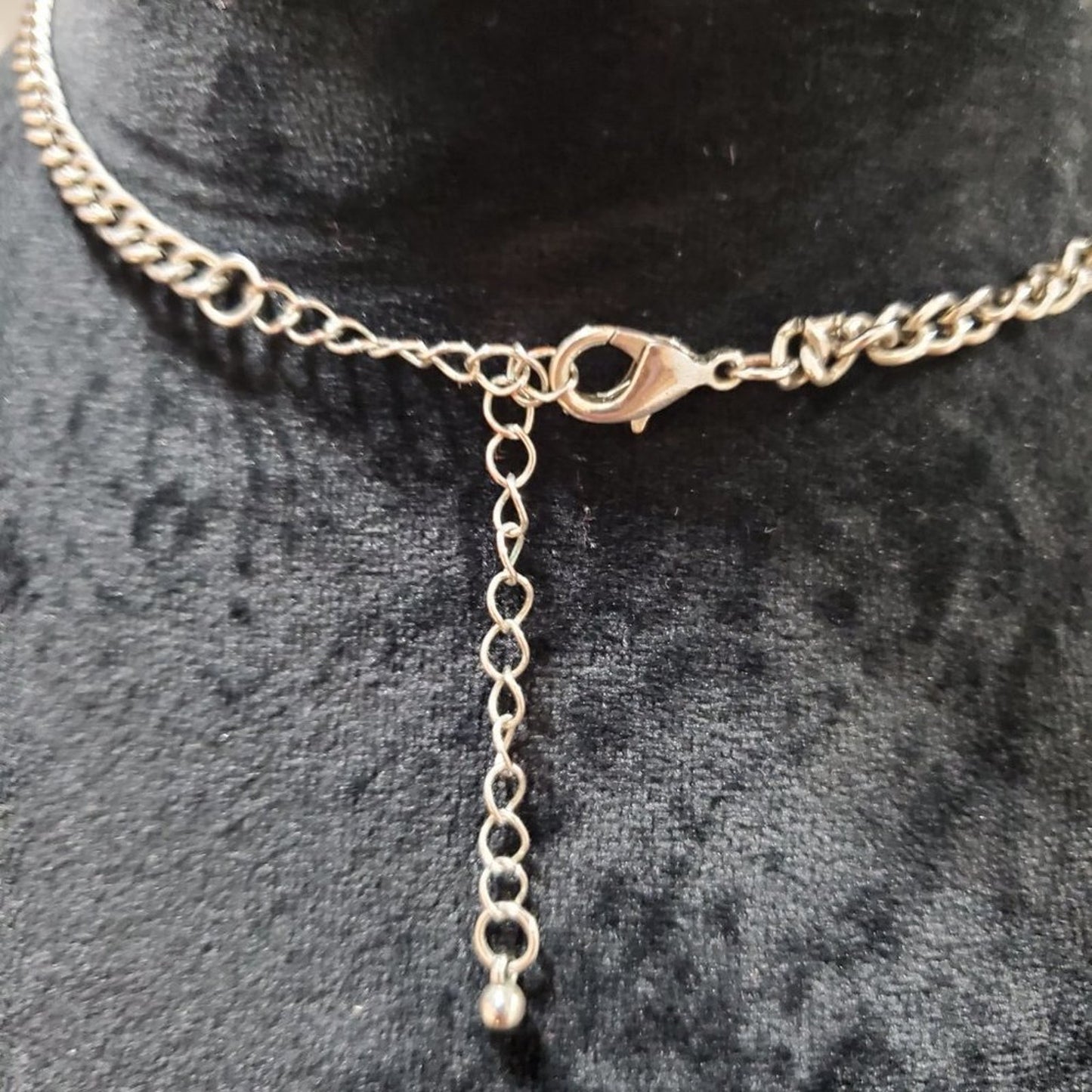 Women's Silver Turkish Statement Long Tassel and Pendant Necklace