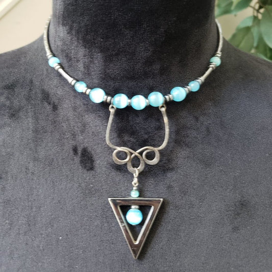 Womens Fashions Multicolor Turquoise Gemstone Bib Choker Necklace