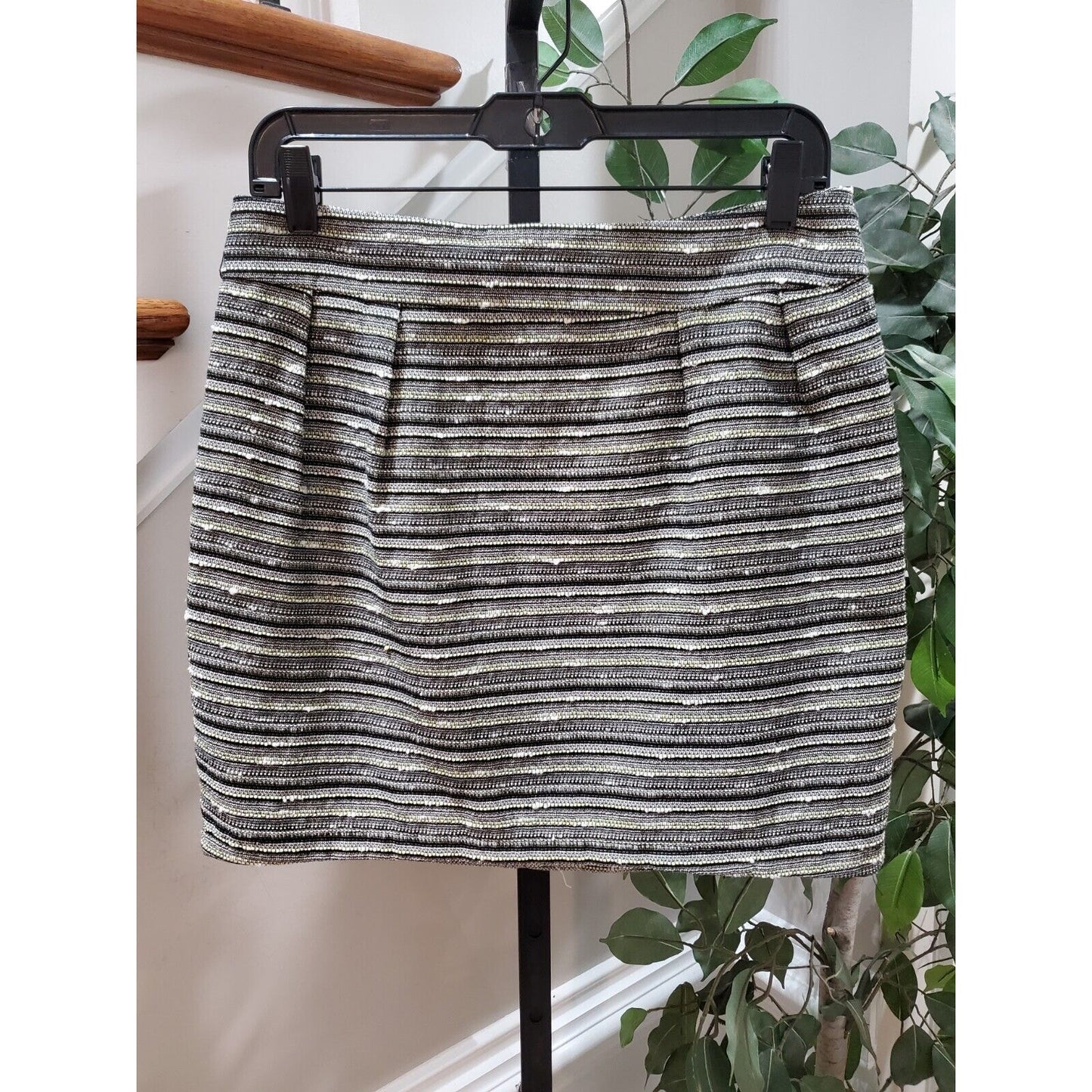 Mossimo Women's Gray Cotton Blend Casual Pencil & Straight Mini Skirt Size 6