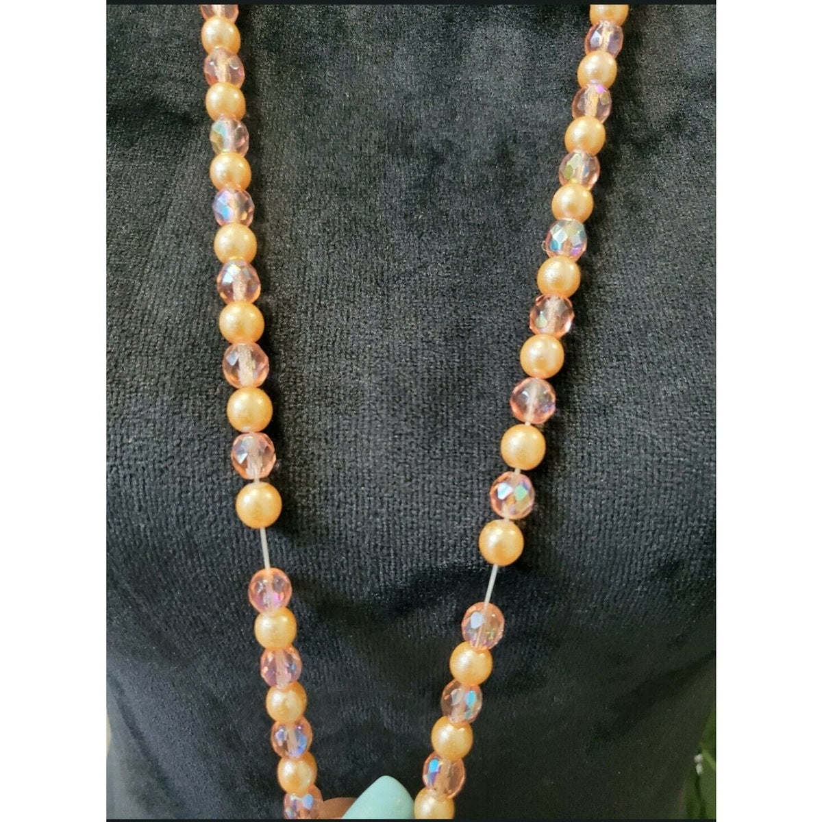 Women's Multicolor Moonstone with Crystal Accent Necklace
