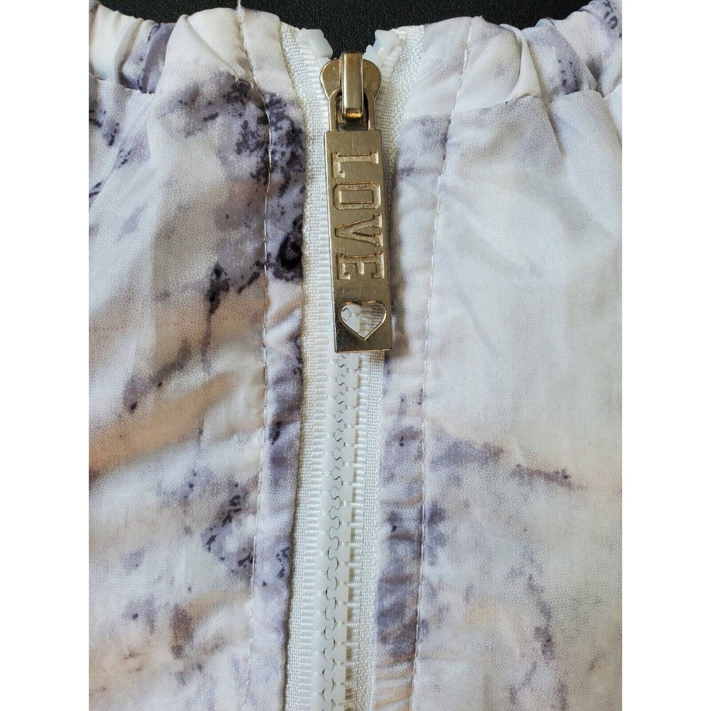 Love Love Love Women's White Polyester Long Sleeve Top & Pant 2 Pc's Medium