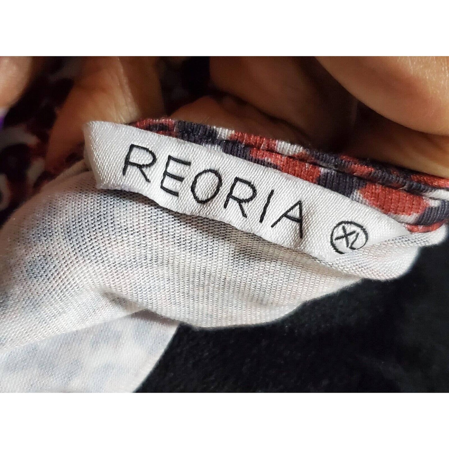 Reoria Women's Brown Polyester Round Neck Long Sleeves Knee Length Dress Size XL