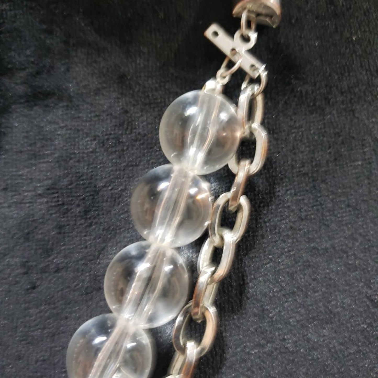 Women's Silver Tone Double Strand With Freshwater Pearls Lobster Clasp Necklace