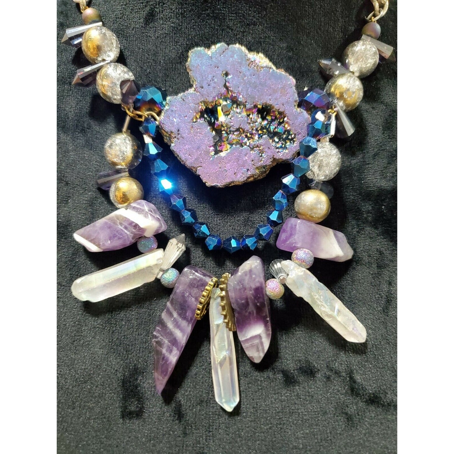 Handmade Raw Ametheyst Necklace