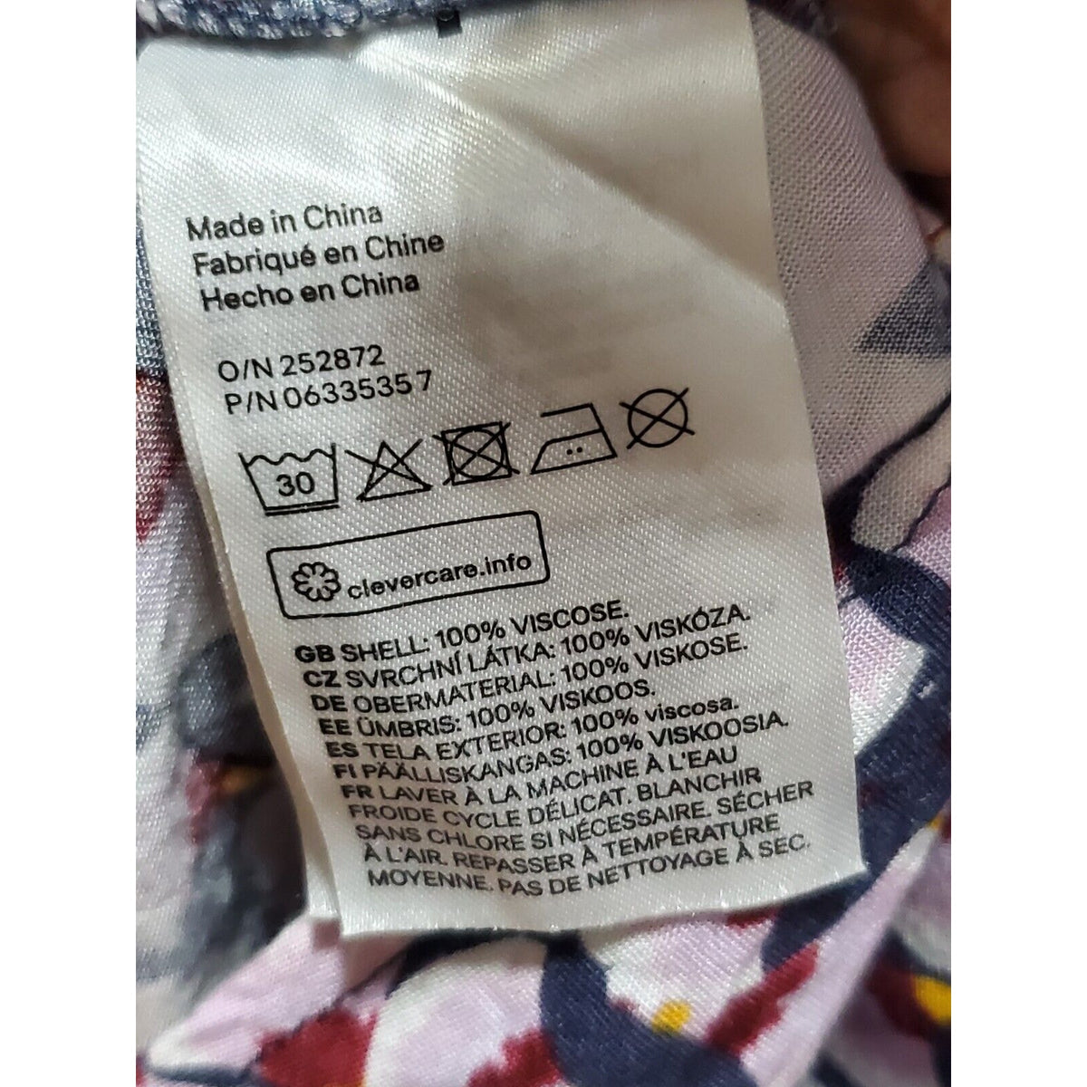 Anna Glover Women Multicolor V-Neck Short Sleeve Casual Knee Length Dress Size 8