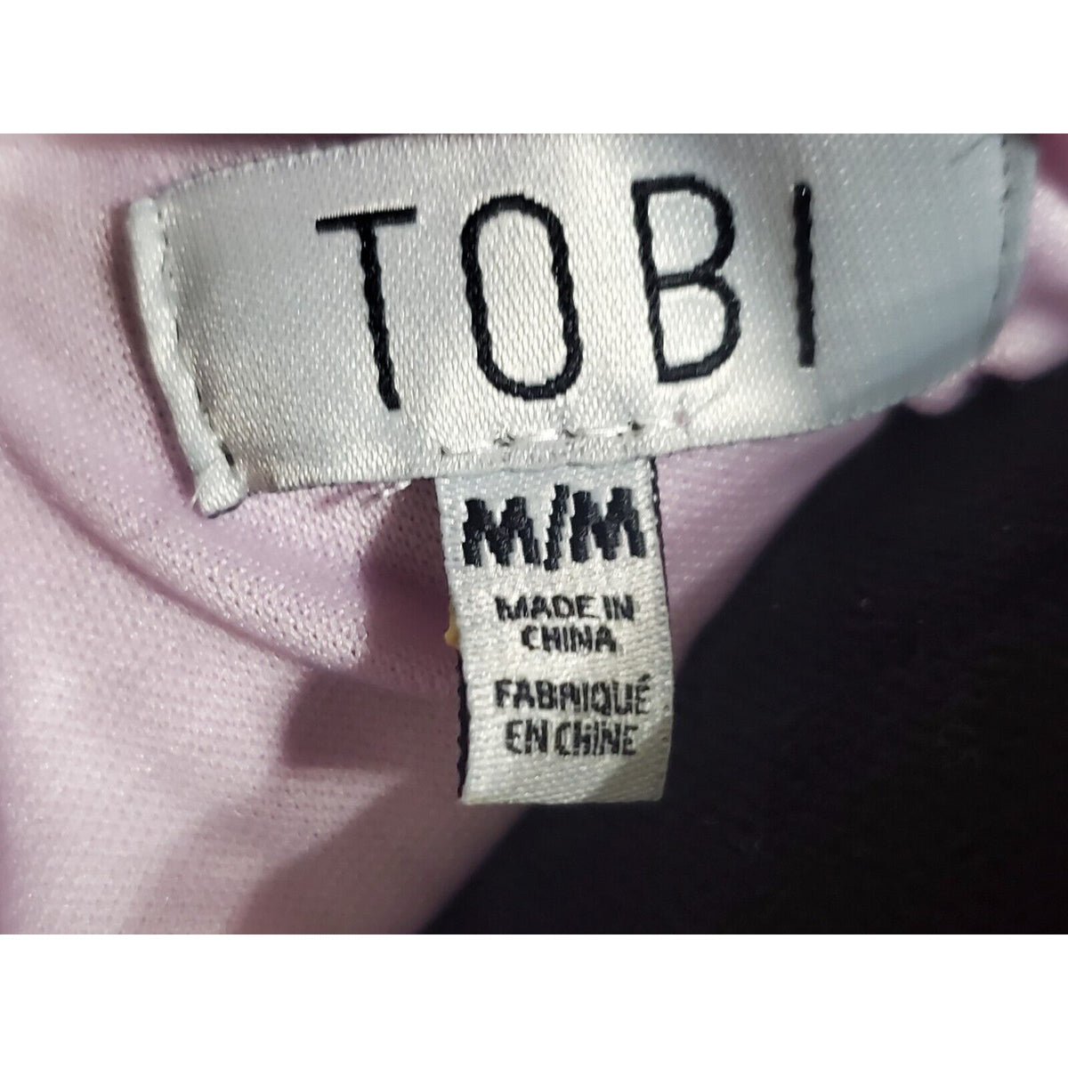 Tobi Women's Pink 100% Viscose Halter Neck Sleeveless Casual Top Blouse Size M