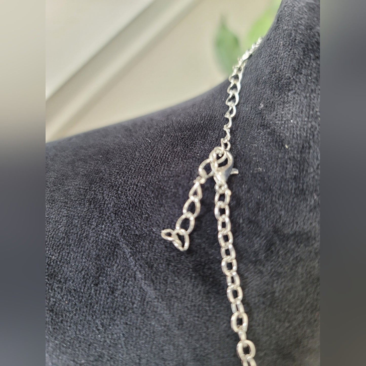 Silver Light Green Fashion Necklace