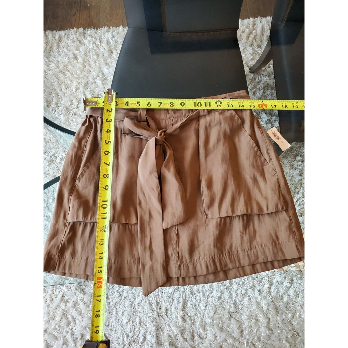 Old Navy Women's Brown Solid Modal High Waist Bull Mini Skirt Size Small