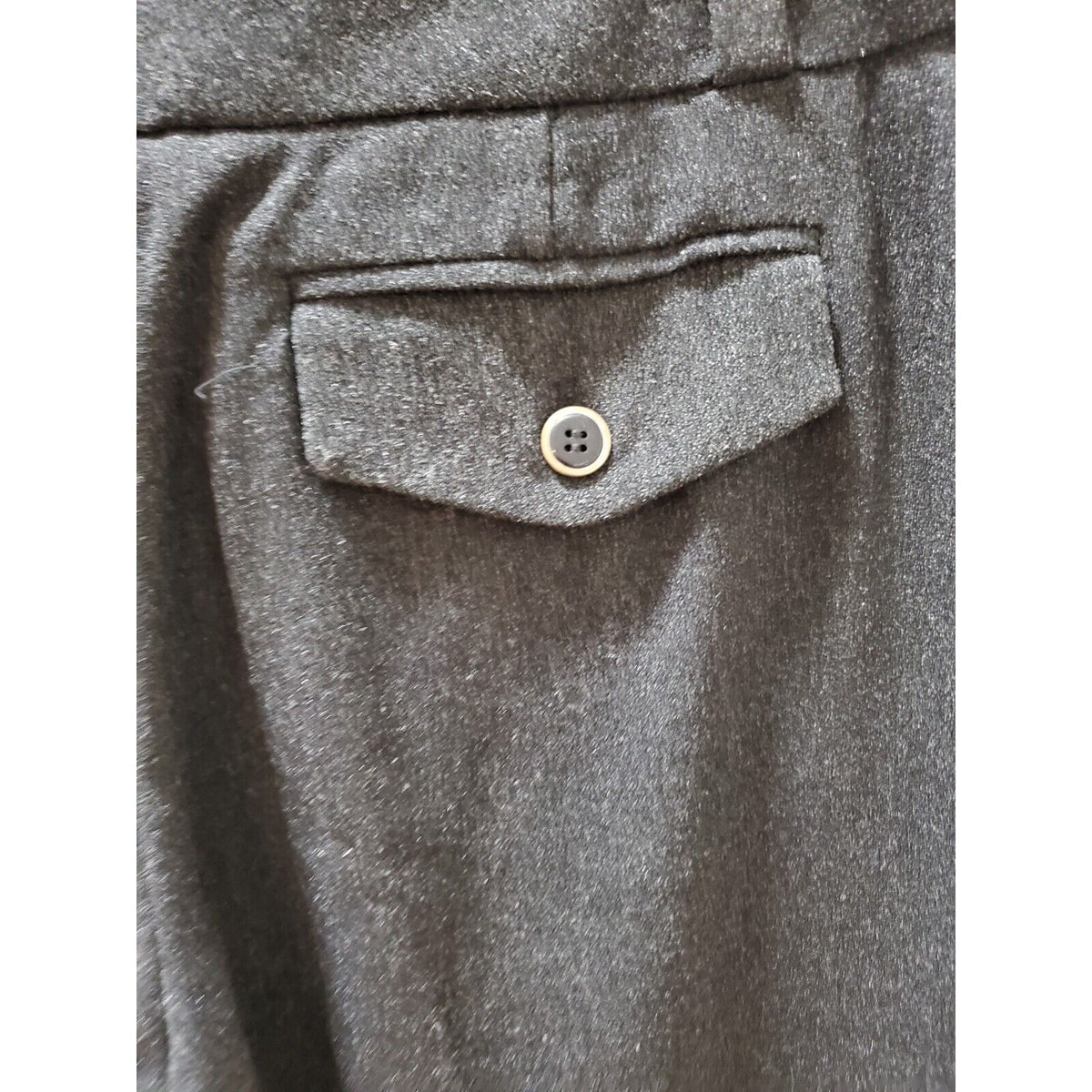 DKNY Women's Gray Wide Leg Zipper Front Slash Pockets Casual Pants Size 8