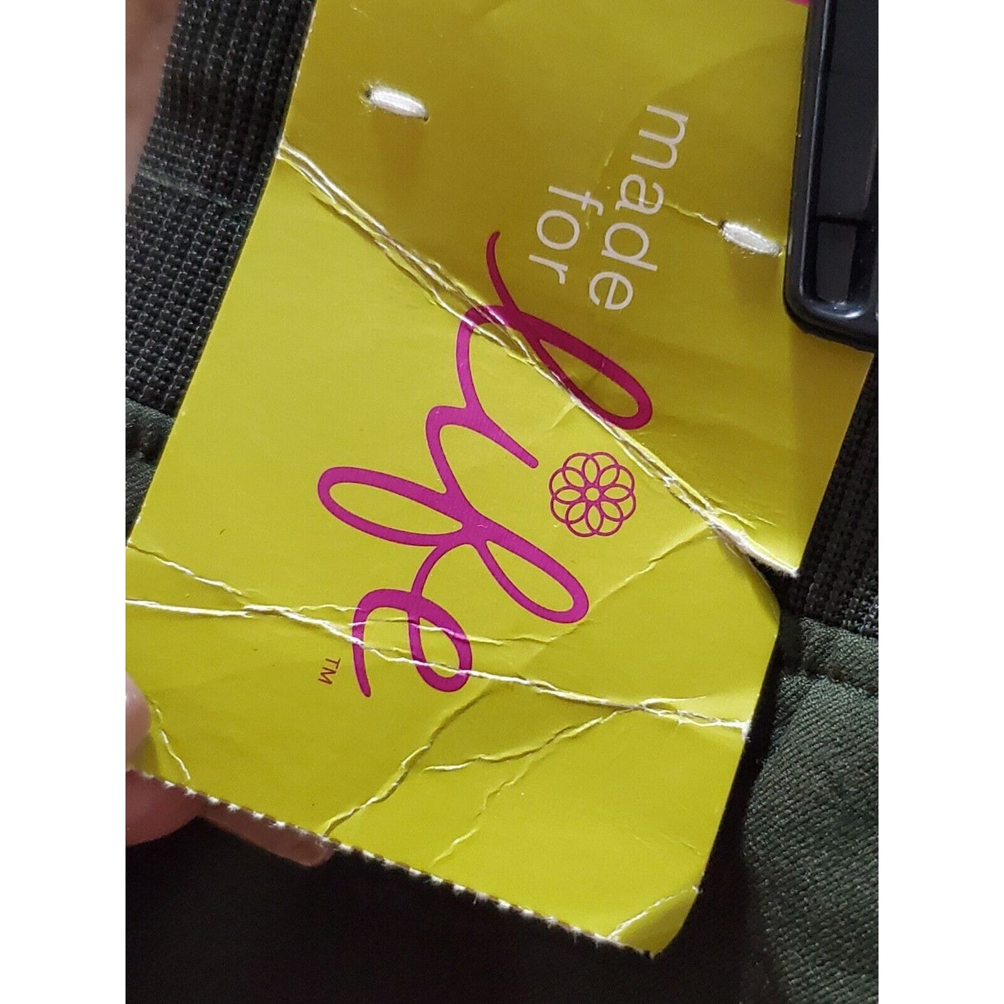 Made for Life Women Green Polyester Mid Rise Pull on Comfort Waist Pant Size MT