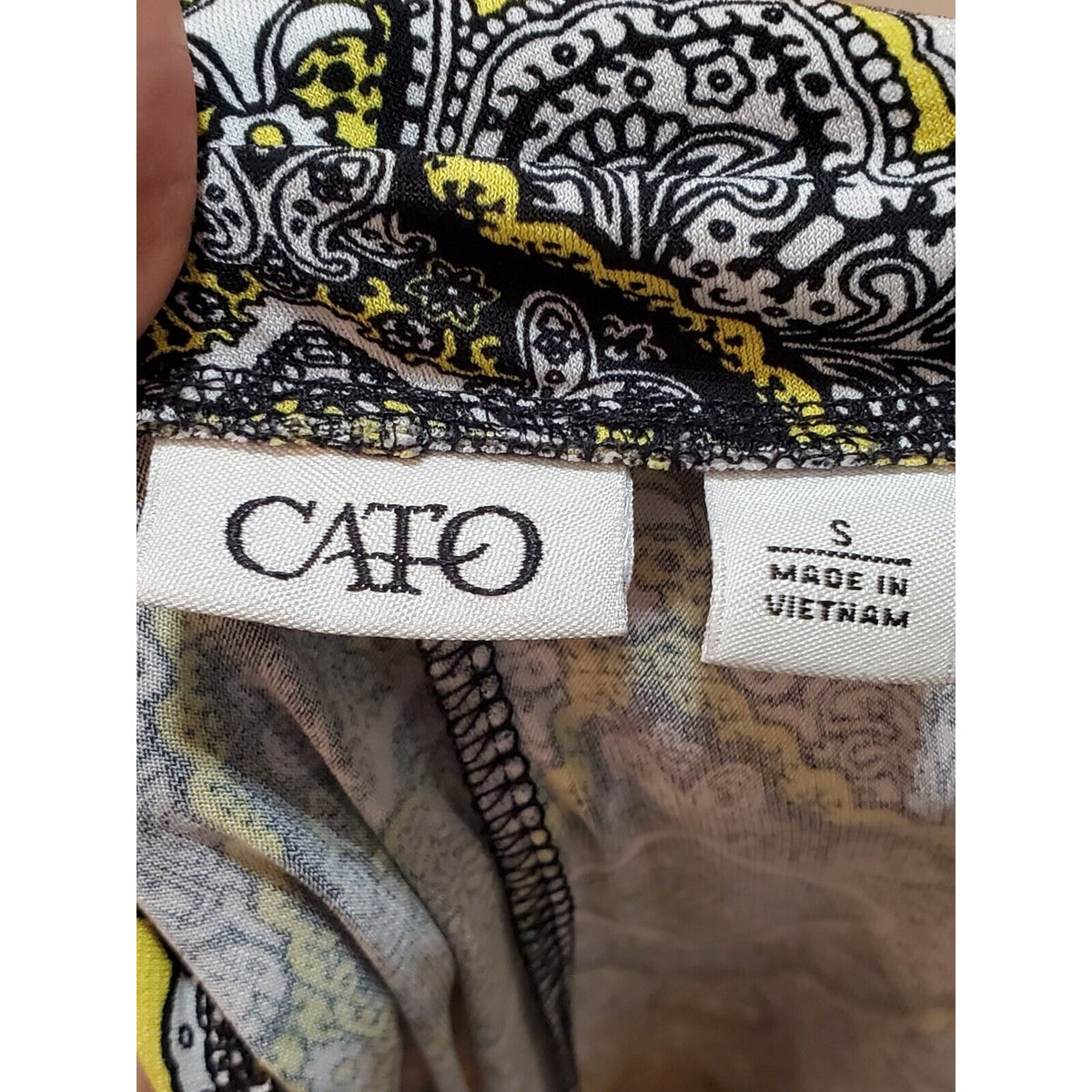 Cato Women's Multicolor Palazzo Straight Leg Pull On Trouser Pant Size Small