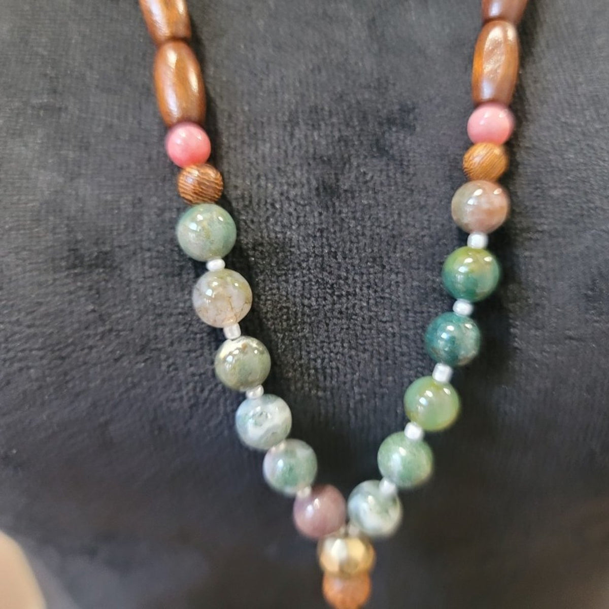 Women's Multicolor Beaded with Lobster Clasp Long Jewelry Tassel Necklace
