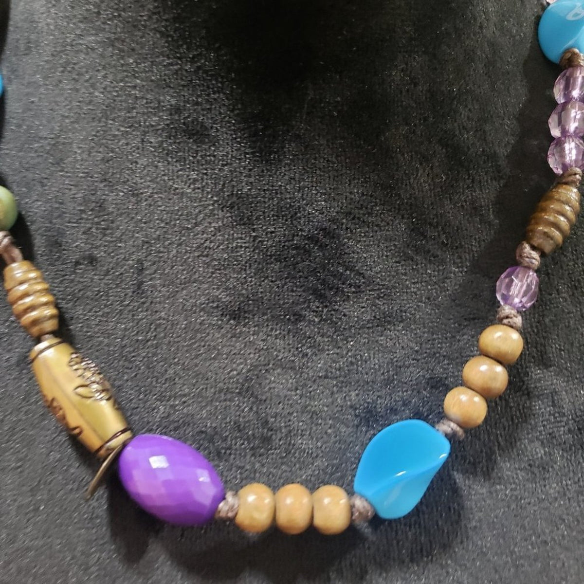 Women's Multicolor Beaded & Crystal Stone Lobster Clasp Necklace