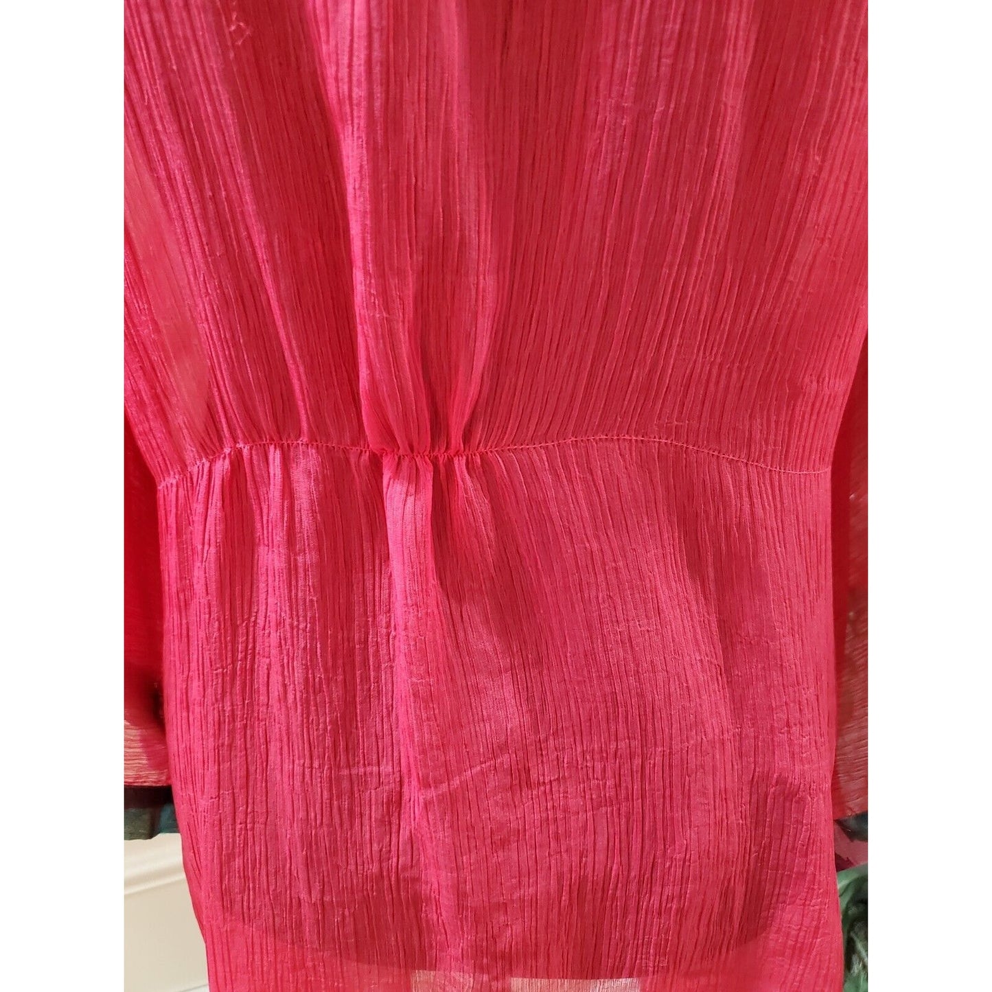 Revue Women's Red 100% Polyester Short Sleeve Casual Kimono Dress Free Size