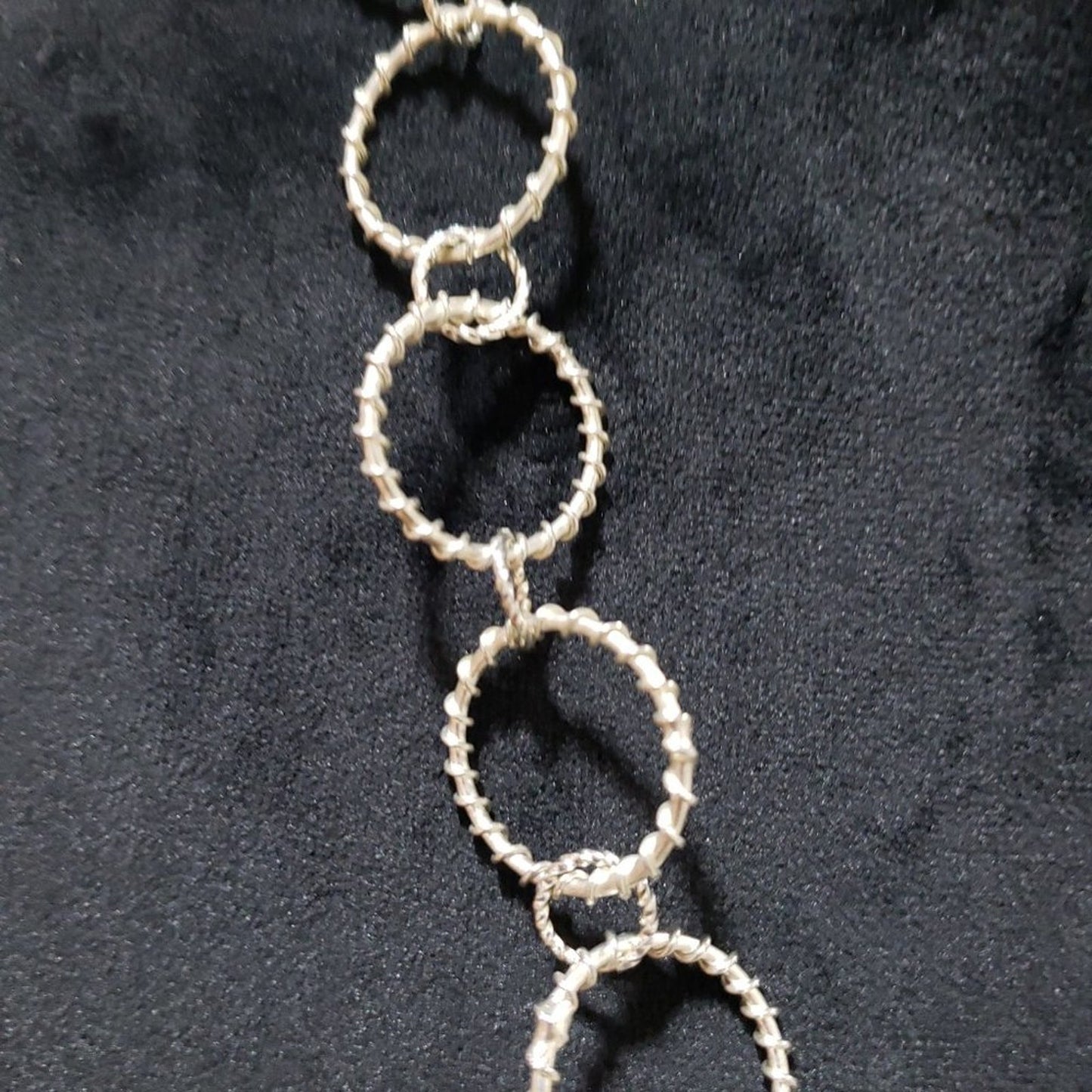 Women's Gold Geometric Circle Link Modern Simple Chic Elegant Jewelry Necklace