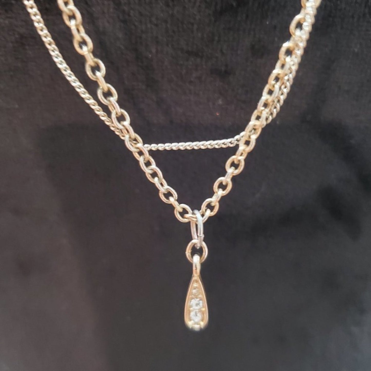 Womens Gold Tone Long Chains Layered Charm Pendant Necklace
