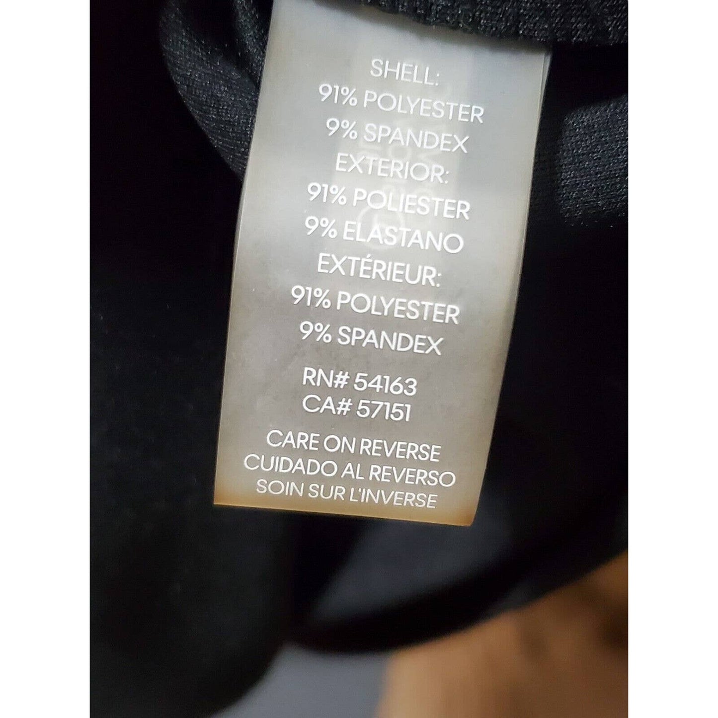 Calvin Klein Women's Black Polyester V-Neck Sleeveless Knee Length Dress Size 2