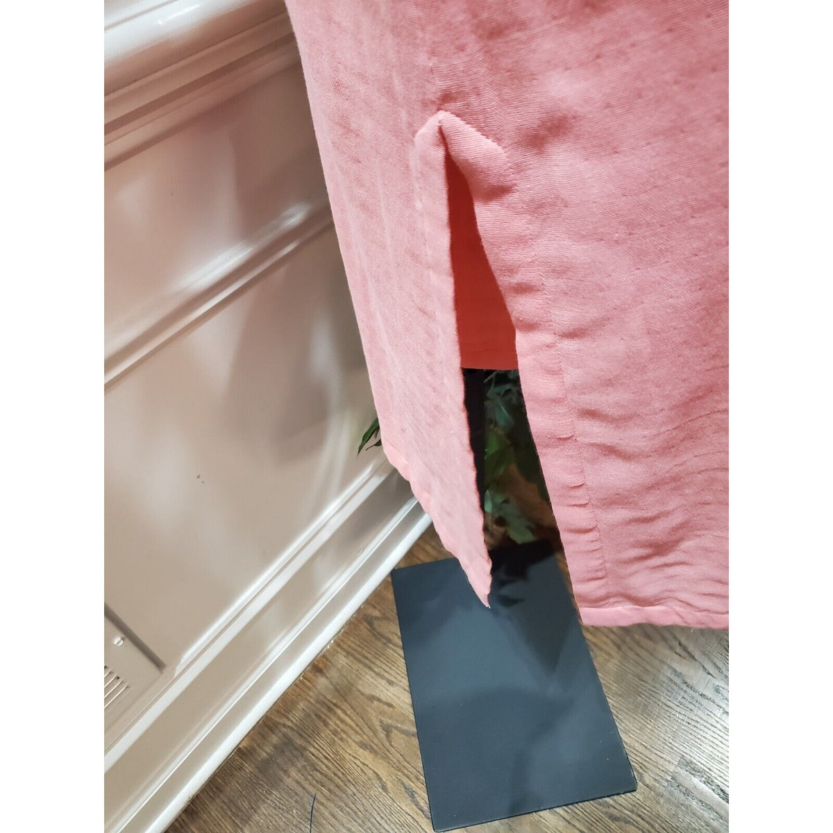 Lake Womens Pink 100% Cotton V Neck Casual Short Sleeve Long Maxi Dress Size XS