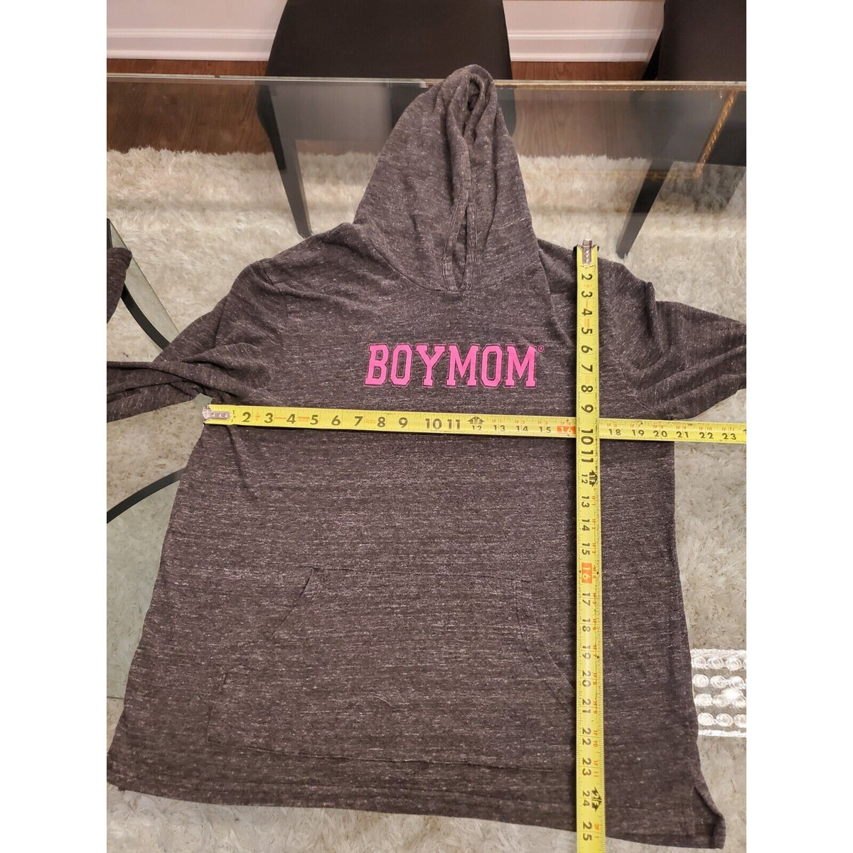 Alternative Womens Gray Polyester Long Sleeve Pullover Hoodie Sweater Size XL