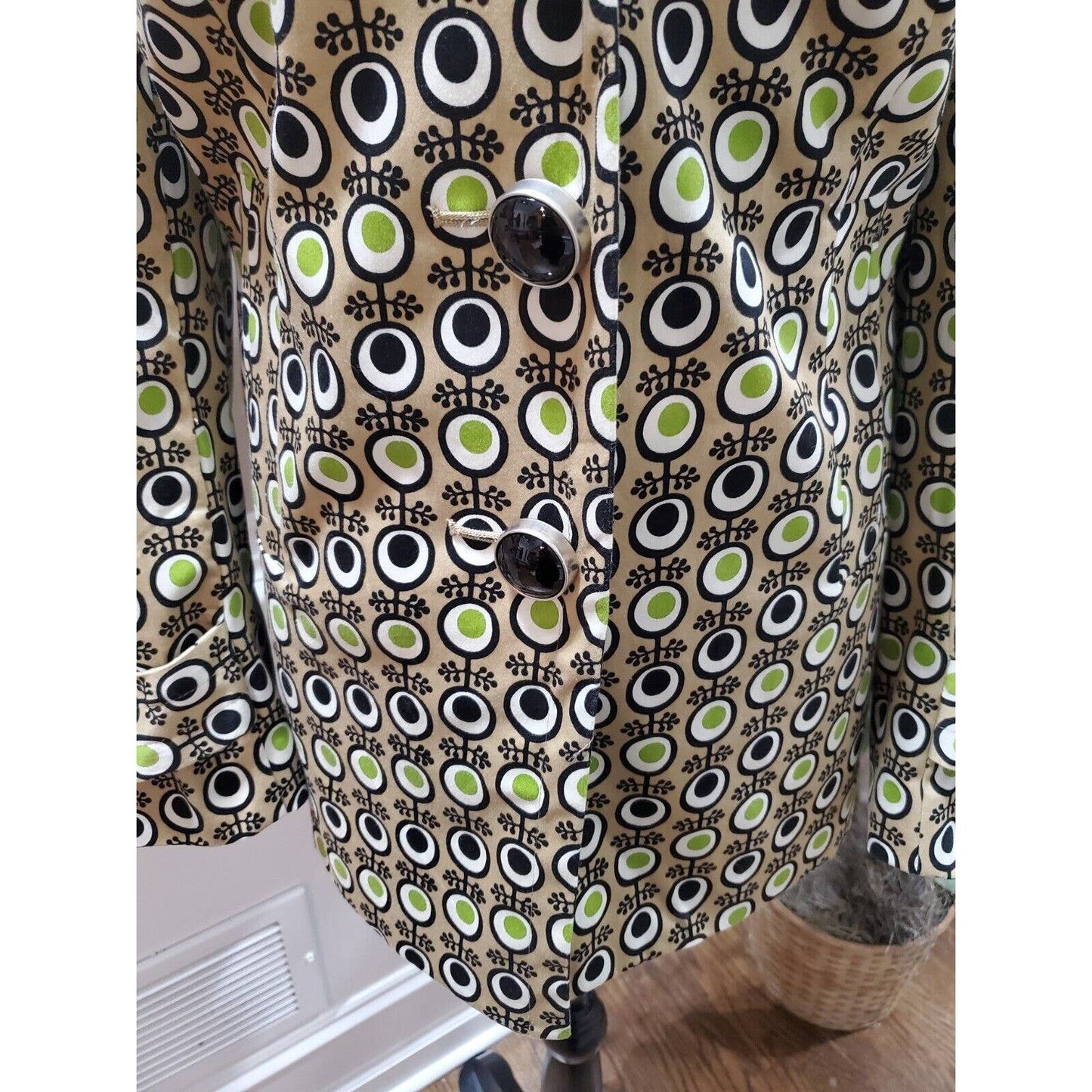 RQT Women's Multicolor Cotton Long Sleeve Single Breasted Blazer Size Medium