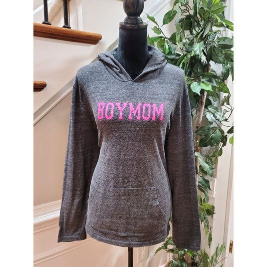 Alternative Womens Gray Polyester Long Sleeve Pullover Hoodie Sweater Size XL