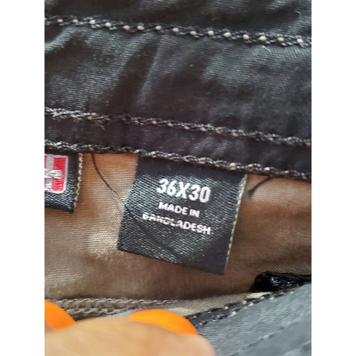 Swisstech Men's Solid Brown Cotton High Rise Straight Fit Casual Pants 36/30