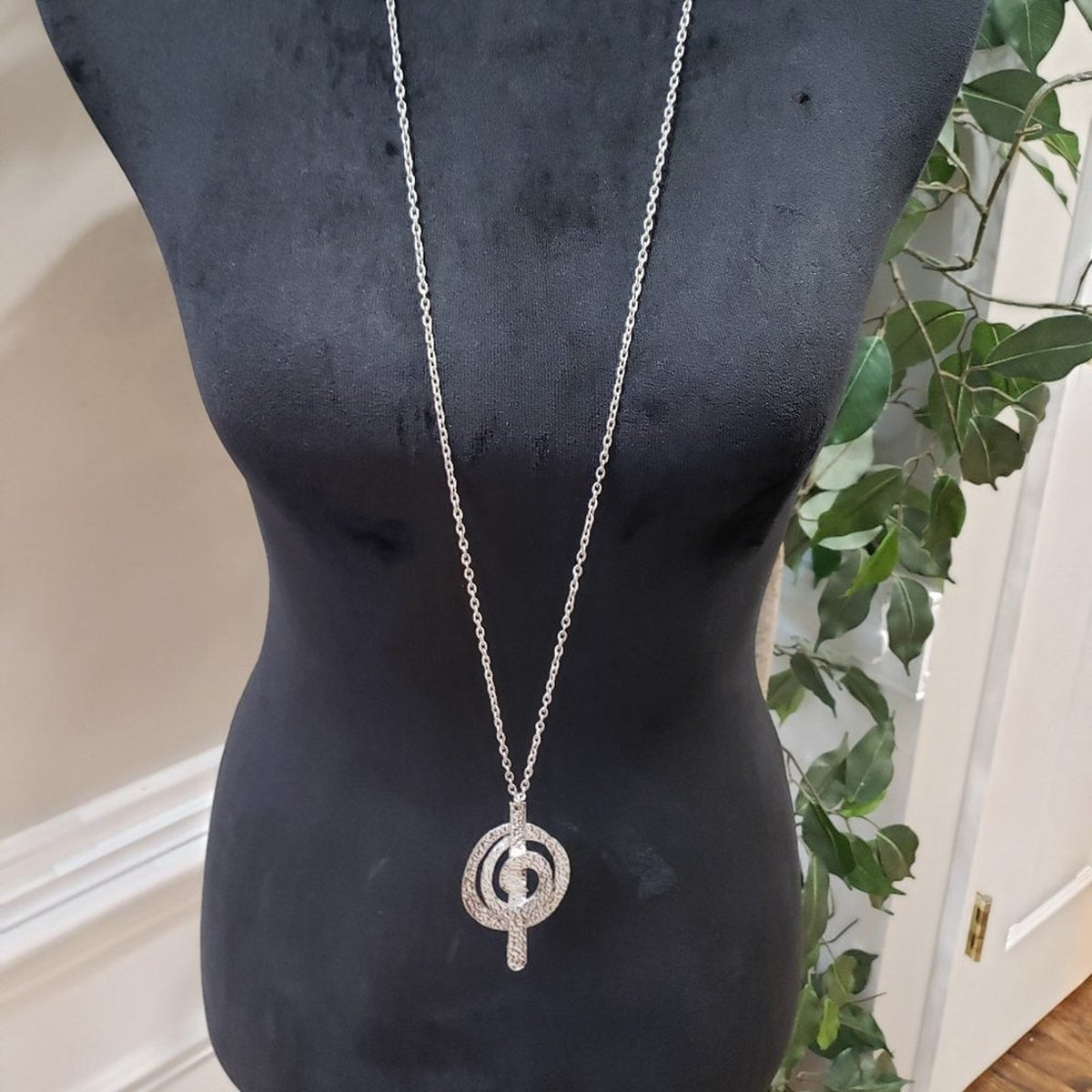 Womens Fashion Gold Round Drop Pendant Teardrop Necklace Jewellery