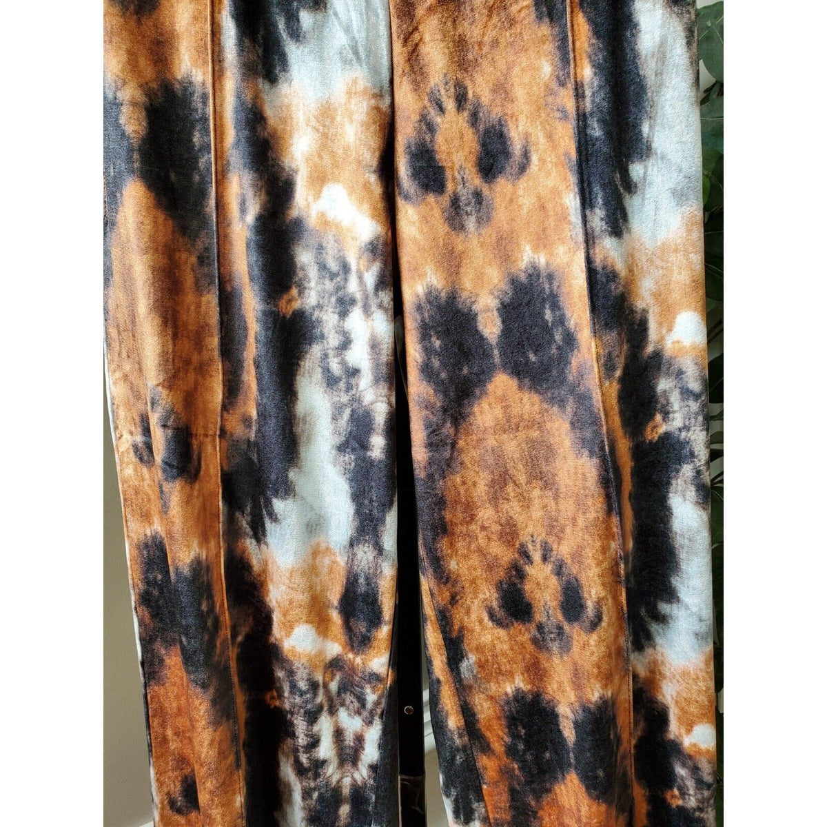 Top Shop Womens Multicolor Tie Dye Velour Comfort Waist Pull On Joggers Pant 0-2