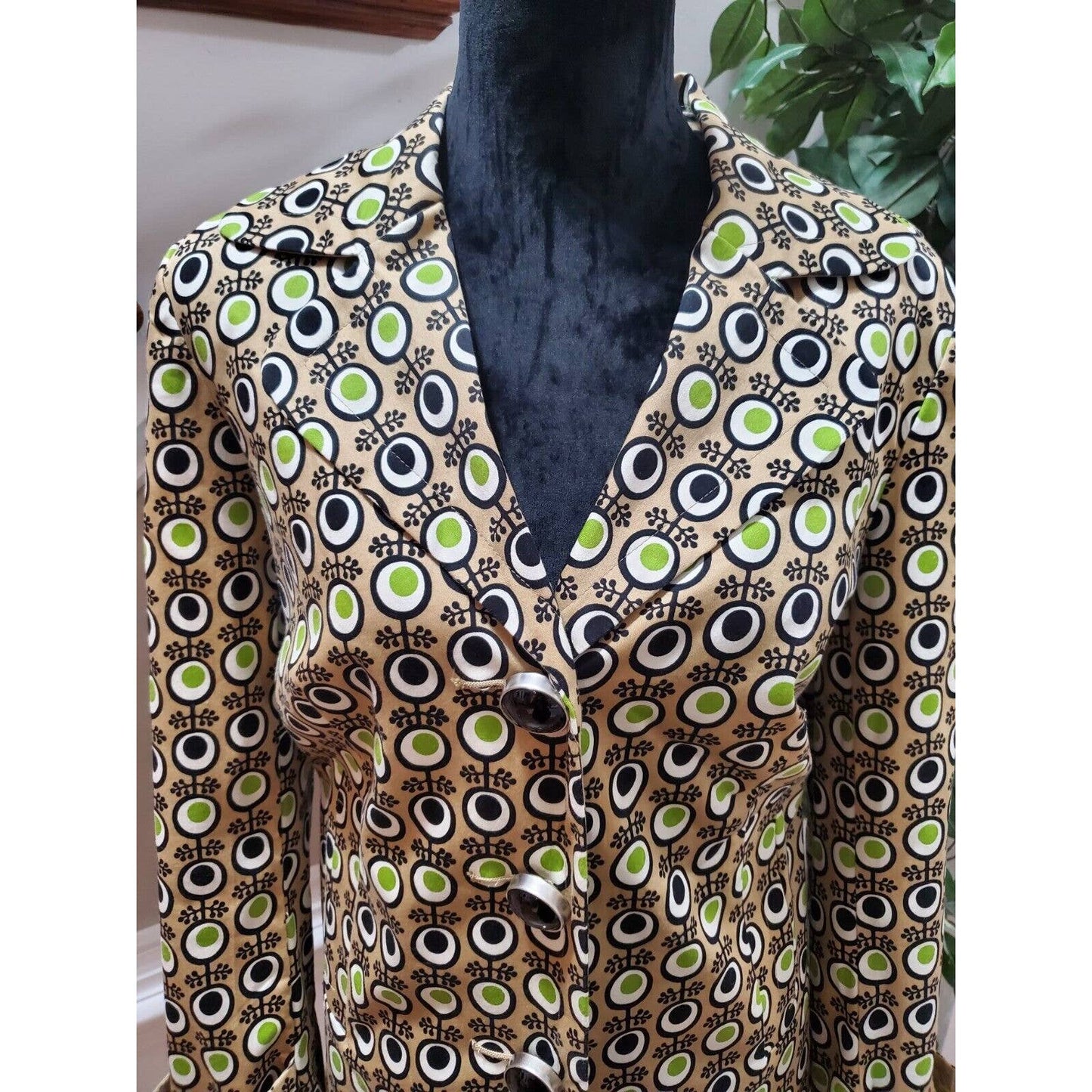 RQT Women's Multicolor Cotton Long Sleeve Single Breasted Blazer Size Medium