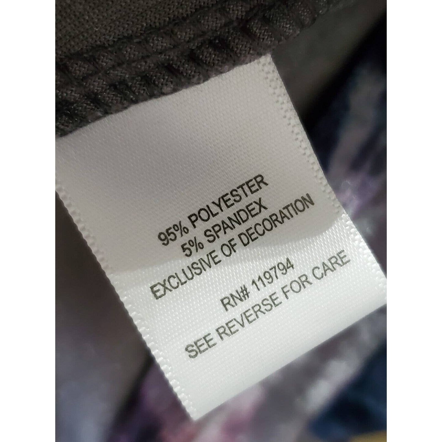 One World Women Multicolor Polyester Long Sleeve Scoop Neck Pullover Sweater 1X