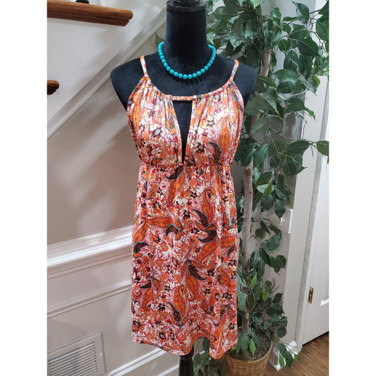 Jordan Taylor Women Multicolor Polyester Scoop Neck Sleeveless Knee Length Dress
