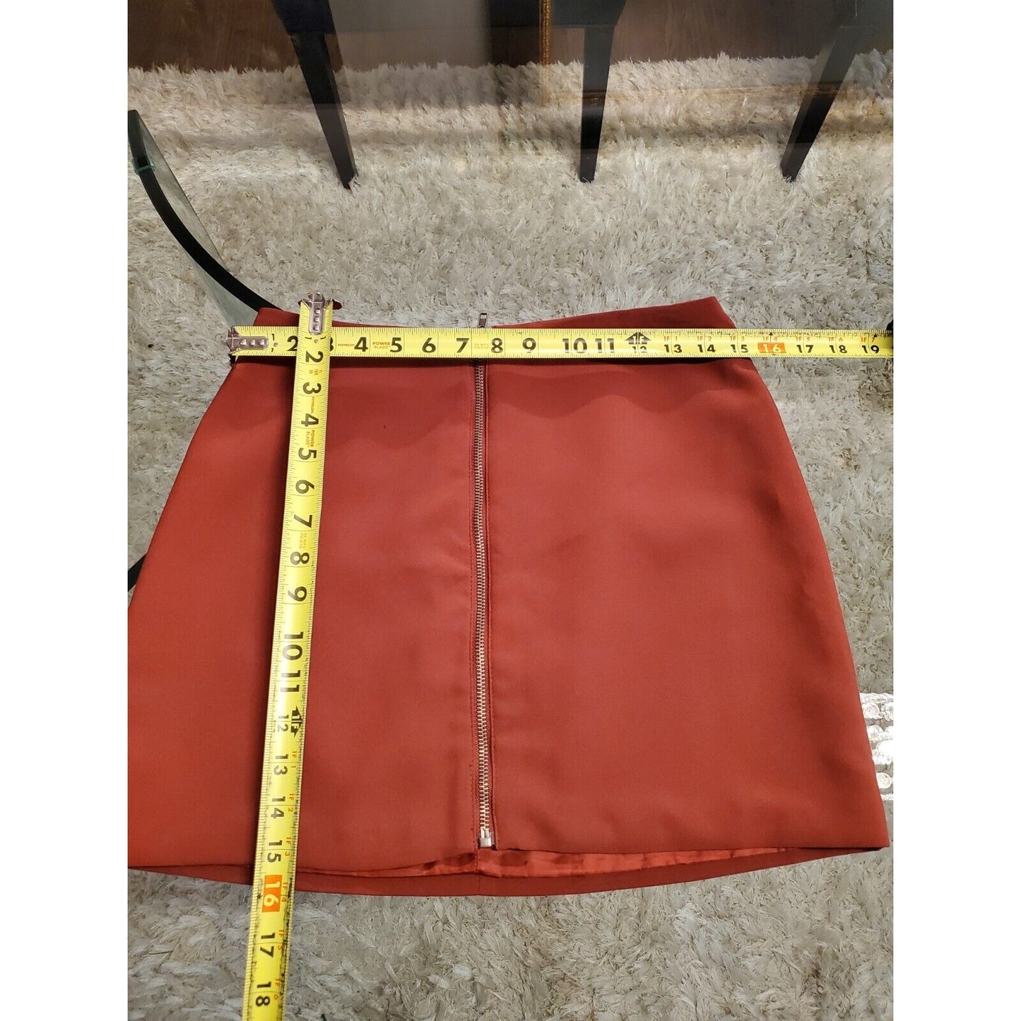 Forever21 Women's Brown Polyester Casual Pencil & Straight Mini Skirt Medium