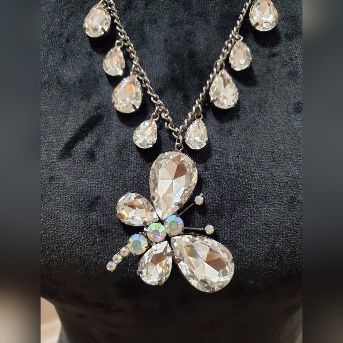 Tracin Lynn Crystal Butterfly Necklace