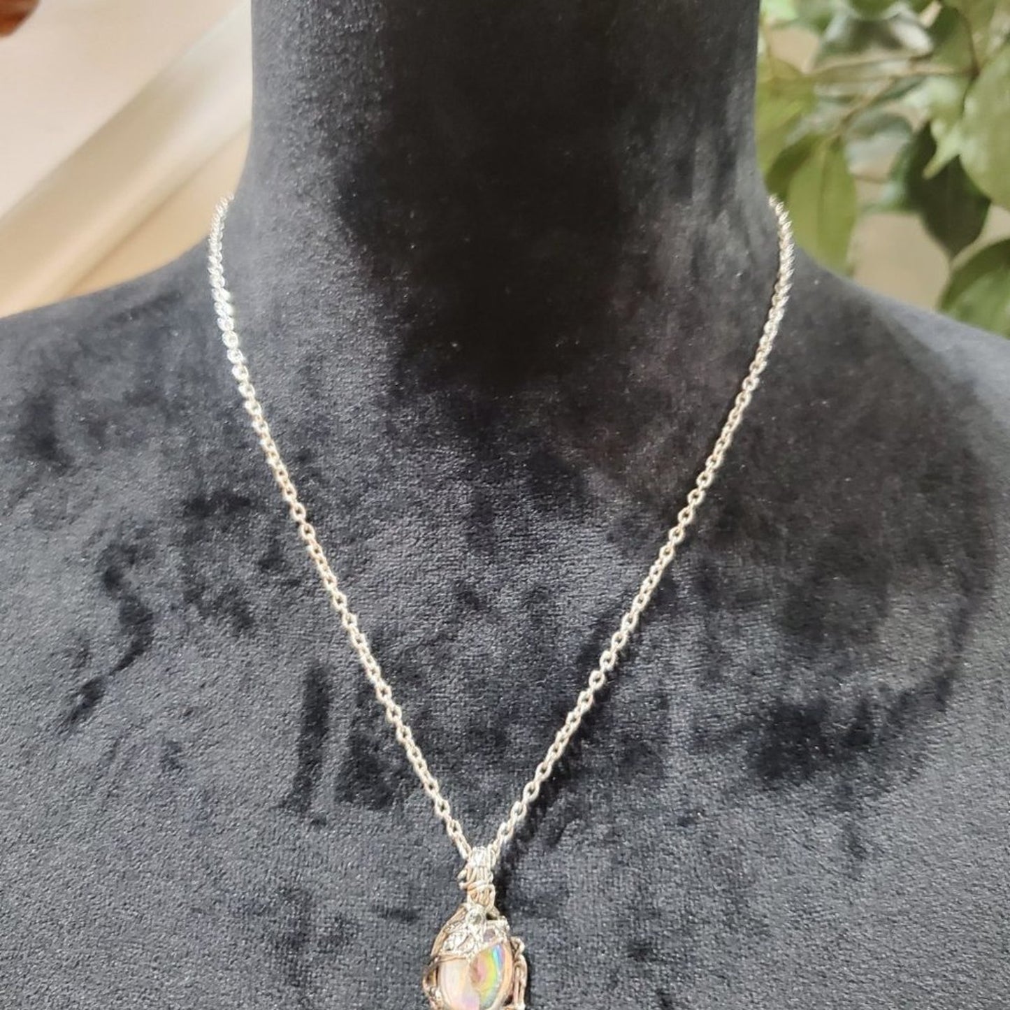 Women's Multi Shade Stone Charm with Gold Chain Fashion Jewelry Necklace