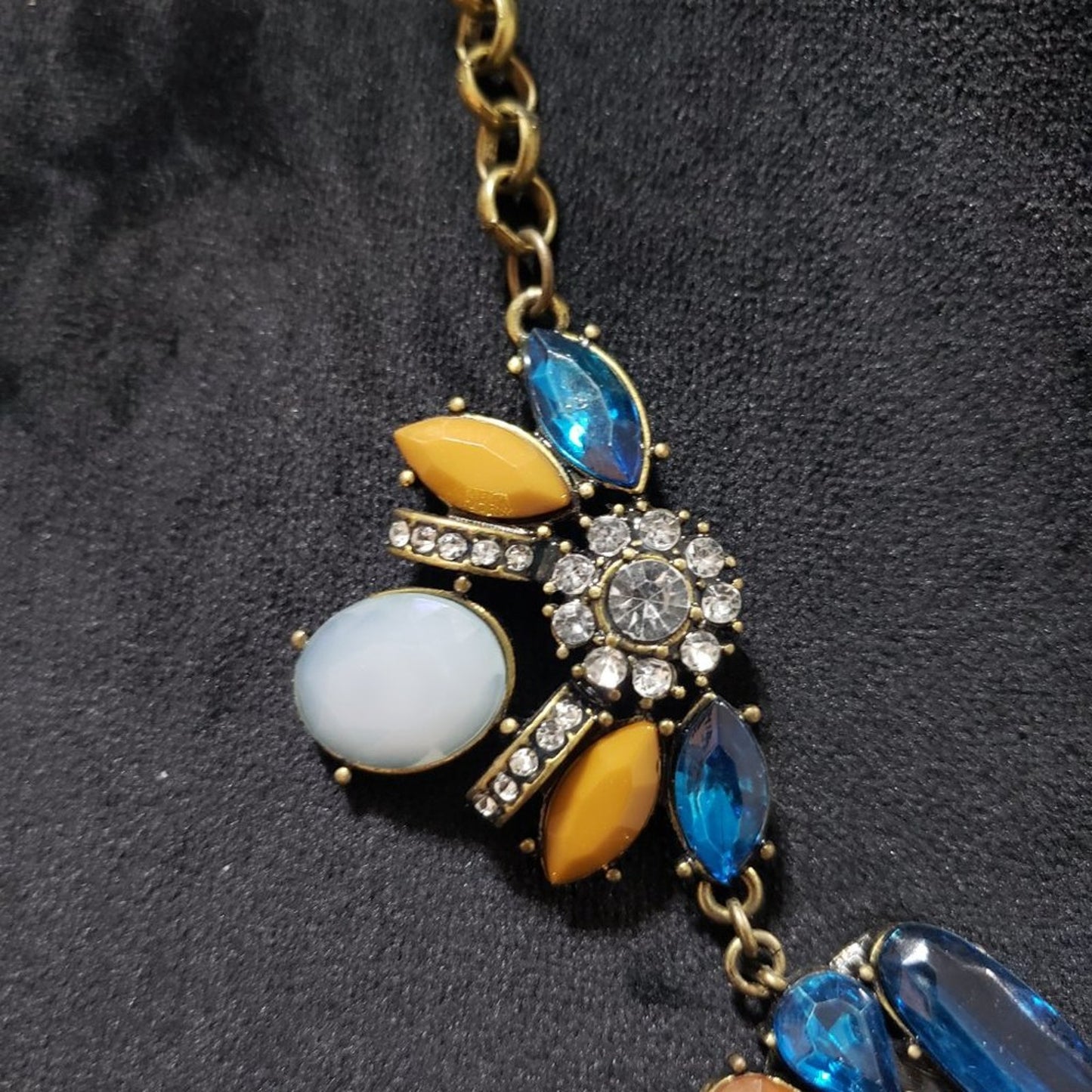 Women's Multicolor Beaded Chunky Bib Necklace Statement Necklace