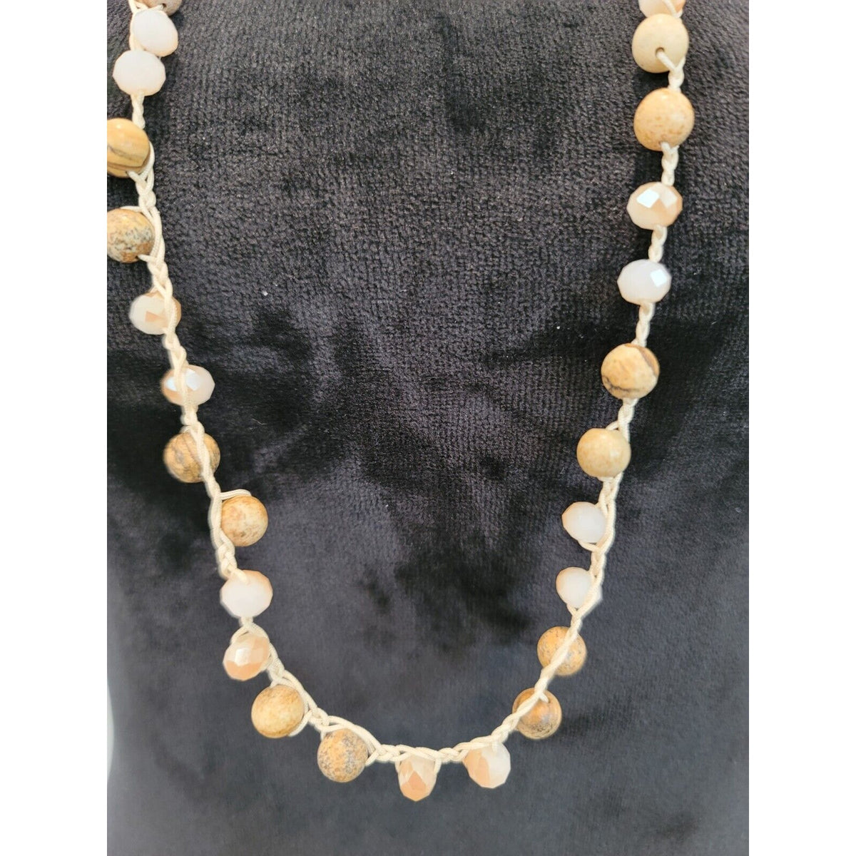 Womens Fashions Multicolor Strand Beaded Pendant Necklace with Lobster Clasp