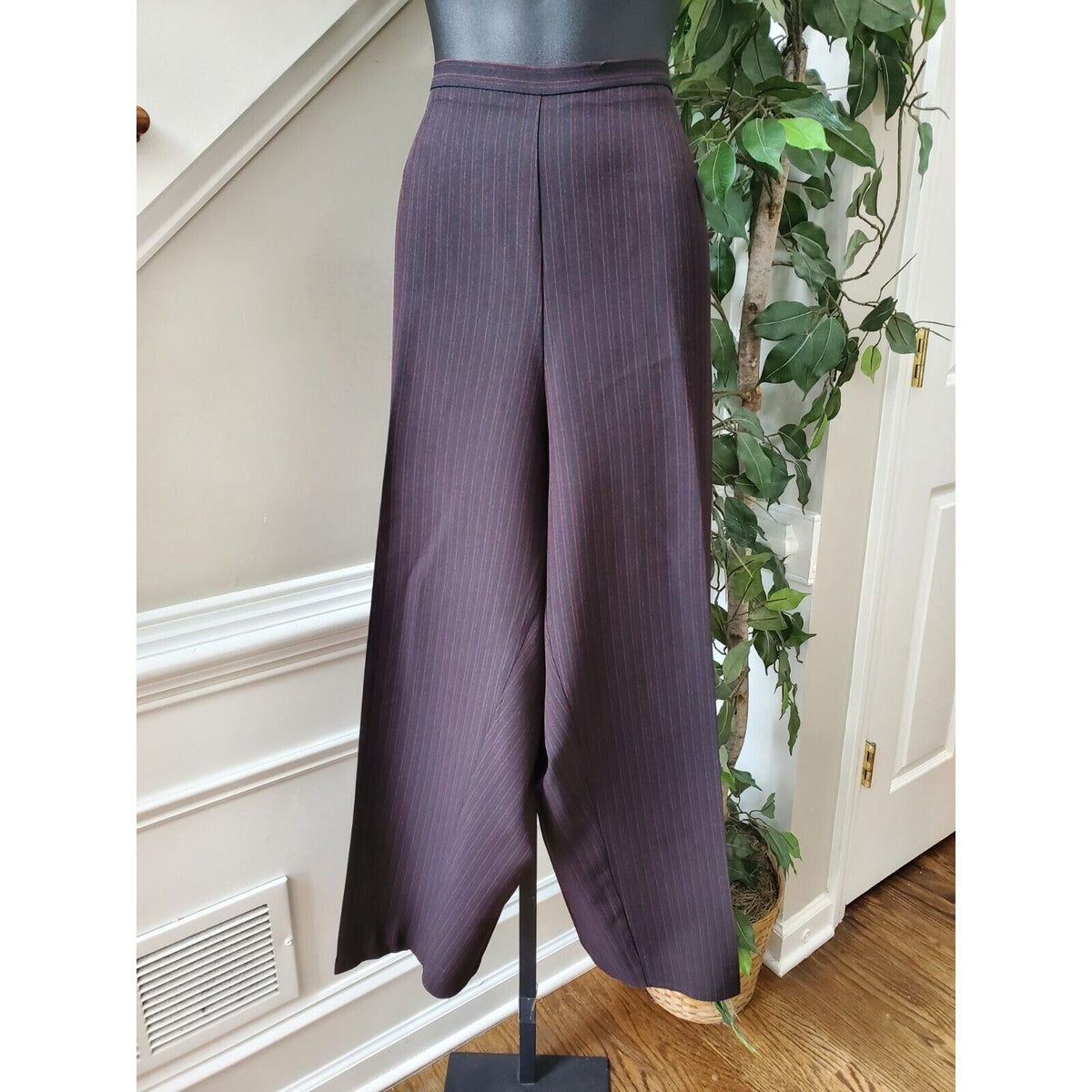 Perceptions Women Black Polyester Open Front Blazer & Pant 2 Pc's Suit Size 24W