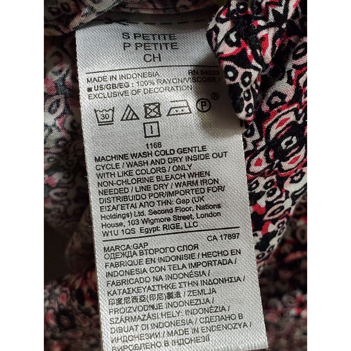 Gap Women Multicolor Rayon Sweetheart Neck Long Sleeve Casual Romper Size Small