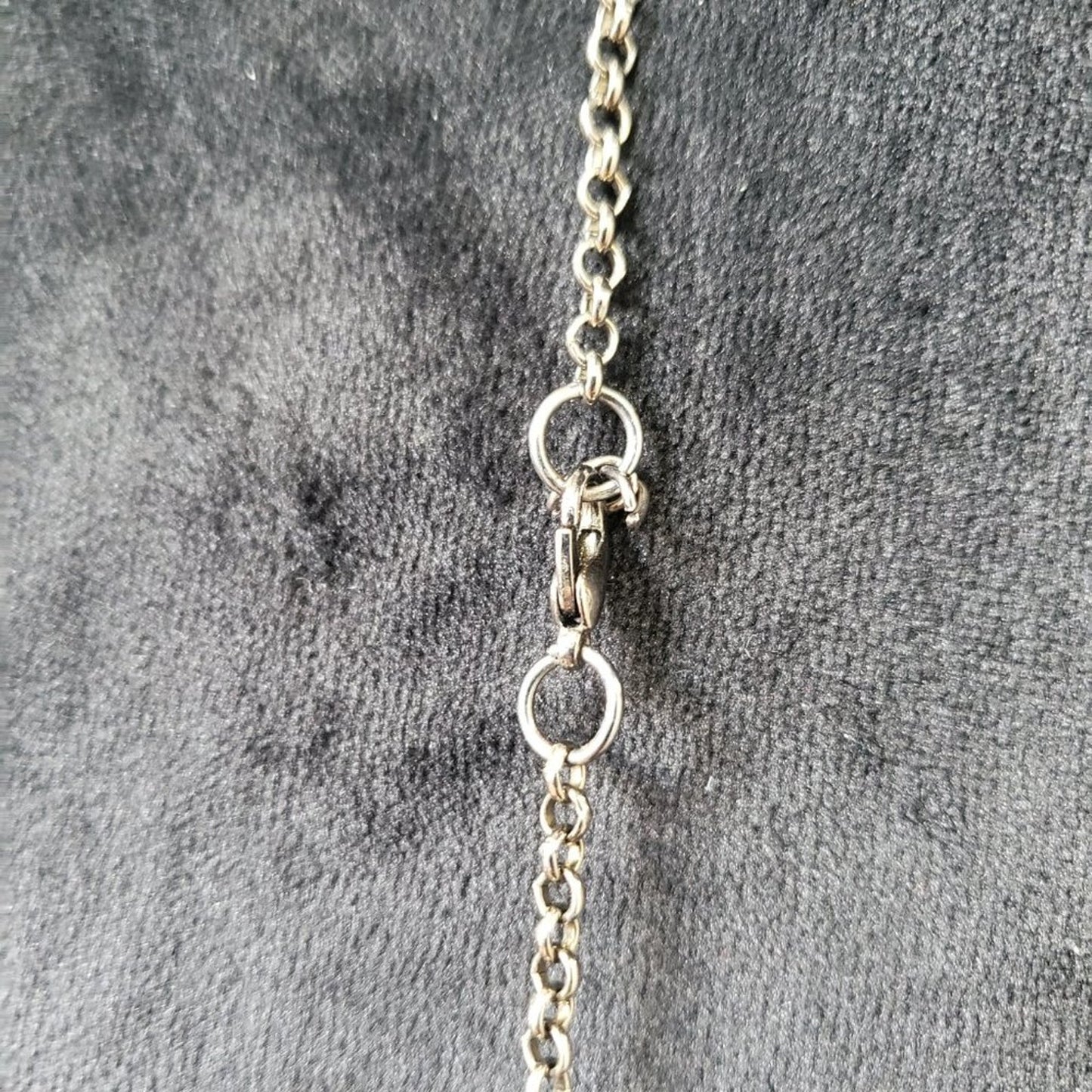 Womens Gold Tone Rhinestone Long Pendant Necklace with Lobster Clasp