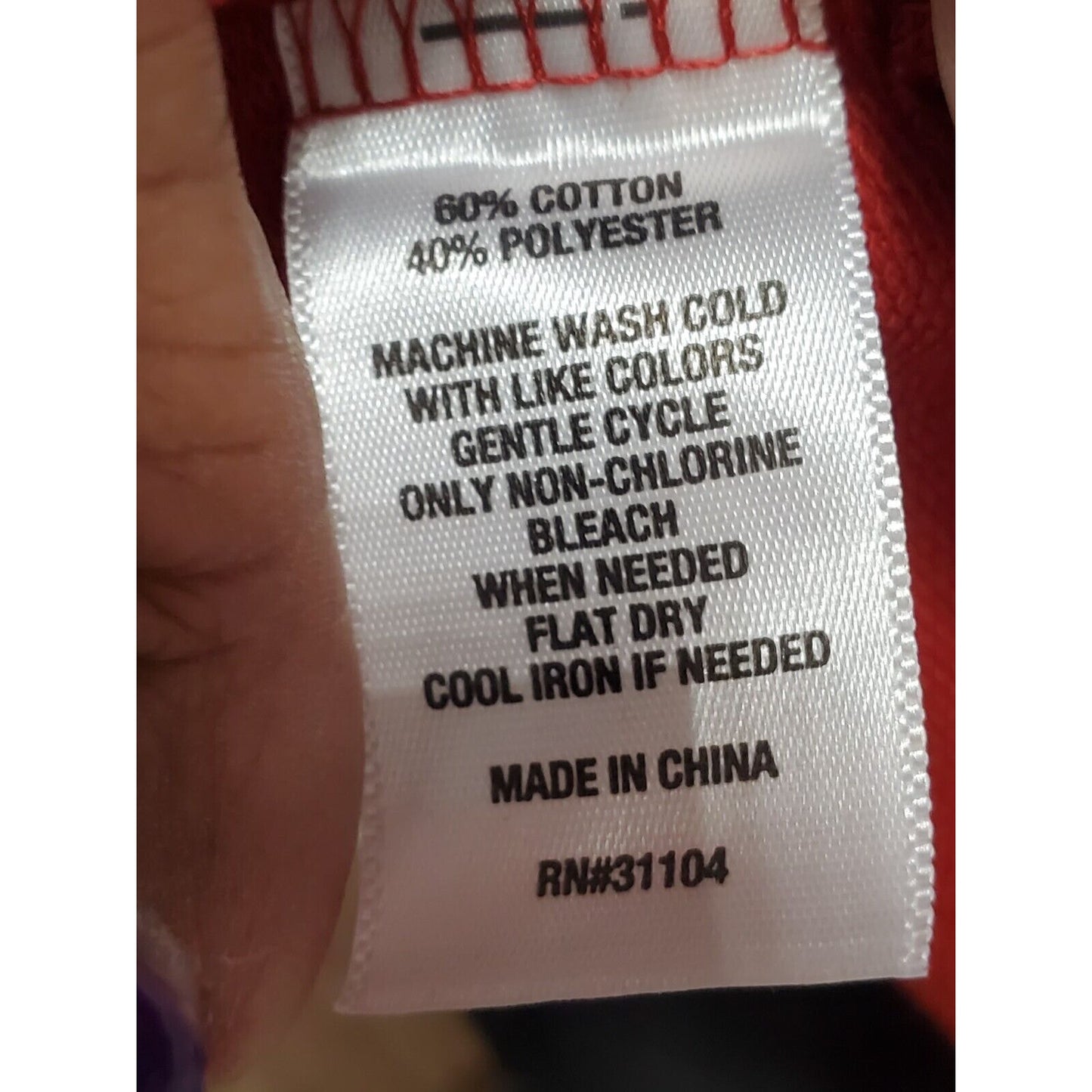 Wonderly Women's Red Cotton Round Neck Long Sleeve Pullover Knit Sweater Size M