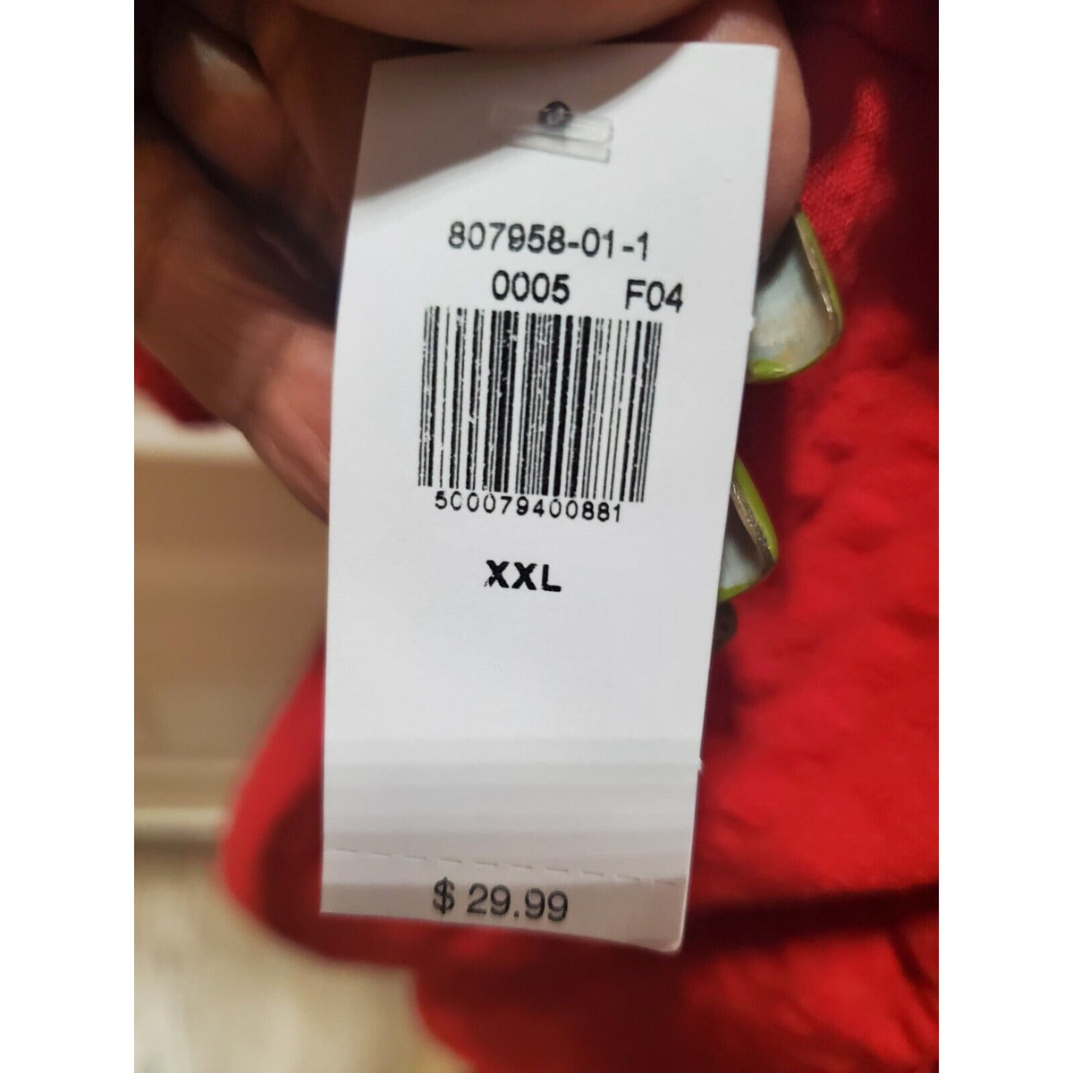 Old Navy Women's Red Cotton Round Neck 3/4 Sleeve Casual Top Blouse Size XXL